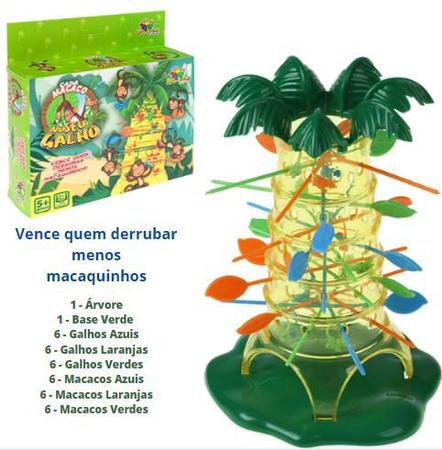 Jogo de tabuleiro: macacos na árvore (jogo de macaco, jogo de vara