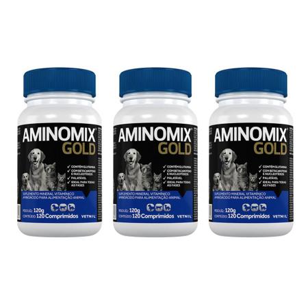 Imagem de Combo 3 unidades Aminomix Gold Comprimidos - 120 comprimidos