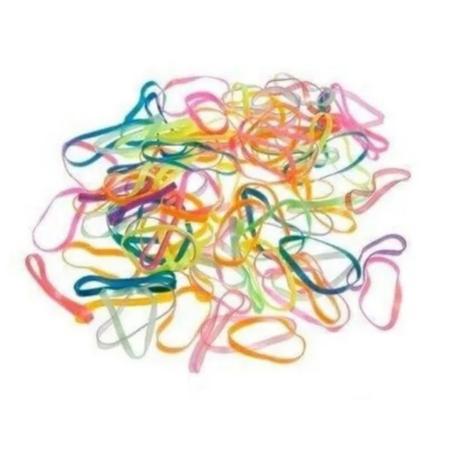 Imagem de Combo 6 un de elastico soft para cabelo com 100 elastico cada colorido