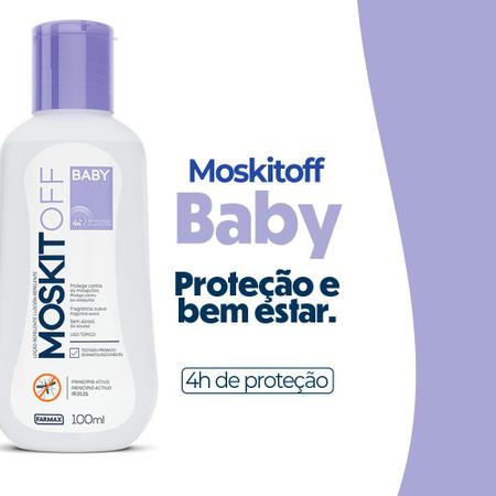 Imagem de Combo 8x Moskitoff Baby Repelente Protege dos Mosquitos Pernilongos Borrachudos 100ml Farmax