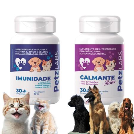 Imagem de Combo Acalma e Aumenta Imunidade Pets - Caes e Gatos