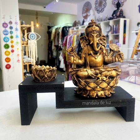 Imagem de Combo Altar de MDF + Estátua de Ganesha + Castiçal