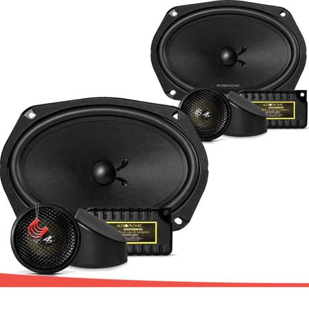 Imagem de Combo Alto-falantes 680w Kit 2 Vias 6x9" e Coaxial 6x9" Audiophonic Sensation KS 690 e Cs 690