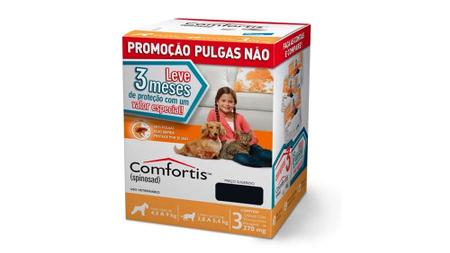 Comfortis 270mg 4,5 a 9kg - Elanco - Antipulga e Carrapaticida