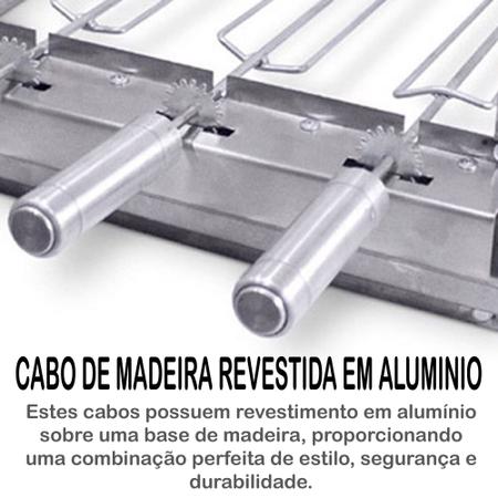 Combo Brasa Grill Tradicional Gira 4 Espetos Churrasqueira Giratória Bi Volts Imagem de Combo Brasa Grill Tradicional Gira 4 Espetos Churrasqueira Giratória Bi Volts