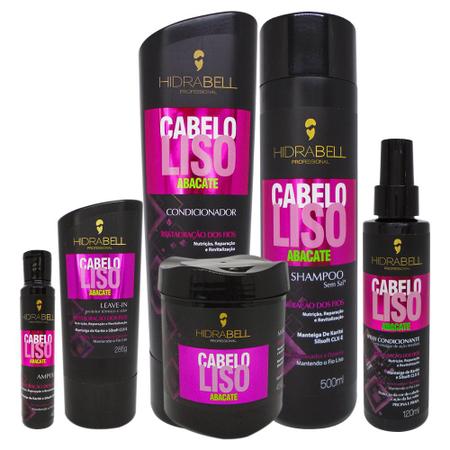 Combo Cabelo Liso Abacate Hidrabell - Hidrabell Cosméticos