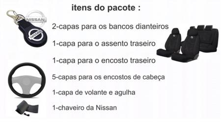 Imagem de Combo Capas Estilizado Sentra 86-00 + Volante + Chaveiro