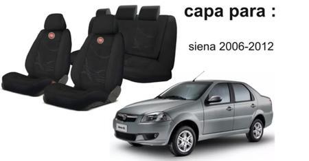 Imagem de Combo Capas Siena 2002 a 2007 + Volante + Chaveiro - Kit