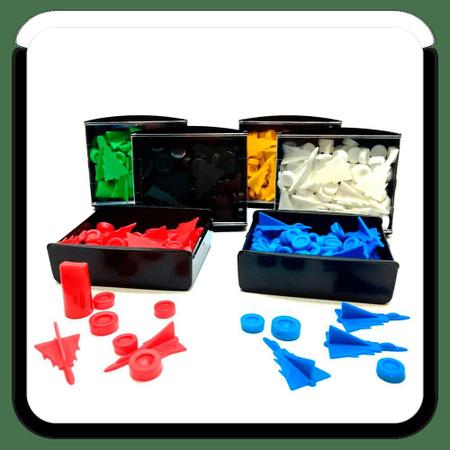 Combo Conjunto com 6 peões - 6 cores : : Brinquedos e Jogos