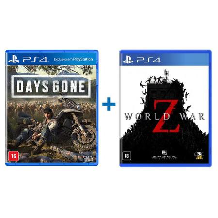 Combo Days Gone + World War Z - PS4 - Bend Studio - Jogos de Aventura -  Magazine Luiza