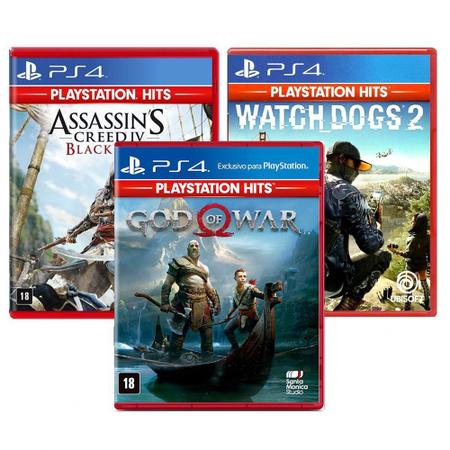 Jogo Ps4 The last of Us Part 2, God of War, Assassin's Creed ou Control Mídia  Física - Escorrega o Preço