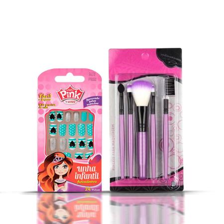 Imagem de Combo De Maquiagem Infantil Kit Completo + Sombras Bz104