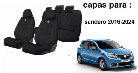 Imagem de Combo Design Sandero 2016-2024 + Volante + Chaveiro Tecido