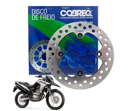 Imagem de Combo Disco + Pastilha Freio Cobreq Traseira Honda Xre 300 Sem Abs Ano 2009 Até 2017