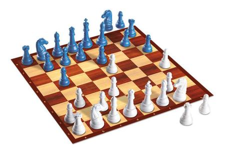 Combo Dois Jogos - Jogo da Velha e Jogo de Xadrez - PlasBrink