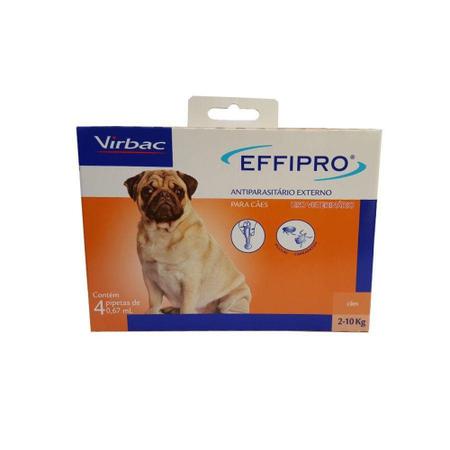 Imagem de Combo Effipro Virbac Cães 2 a 10 kg Anti-pulgas e Carrapatos Leve 4 pague 3
