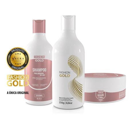 Combo Fashion Gold 250g Original M scara Capilar Magazine Luiza