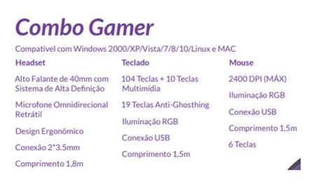 Imagem de Combo Game 4 Em 1 Teclado Mouse, Pad Rgb Headset Maketech 
