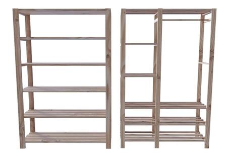 Combo Mancebo Oferta C/ Maleiro 190x170cm Home Office - Technox Imagem de Combo Mancebo Oferta C/ Maleiro 190x170cm Home Office