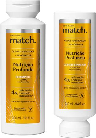 Imagem de Combo Match Nutrição Profunda: Shampoo 300ml + Condicionador 280ml