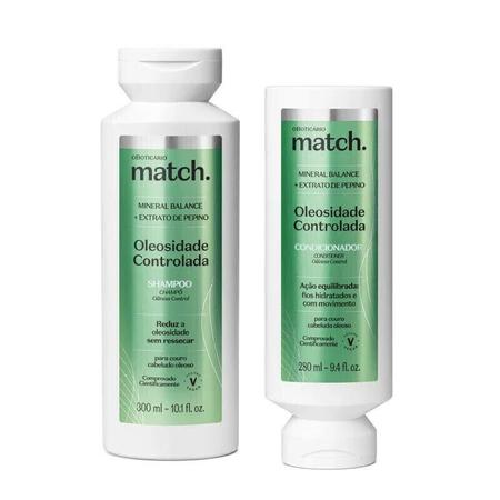Imagem de Combo Match Oleosidade Controlada: Shampoo 300ml + Condicionador 280ml
