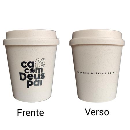 Imagem de Combo Mini copo café com Deus pai 250 ml Kit com 2 copos