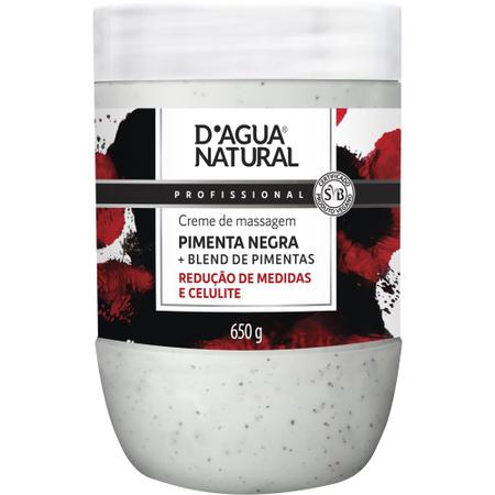 Imagem de Combo profisisonal creme pimenta negra 650g e serum termoativo 200g dagua natural