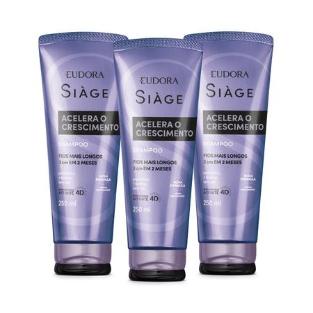 Imagem de Combo Siàge Acelera o Crescimento: Shampoo 3x250ml