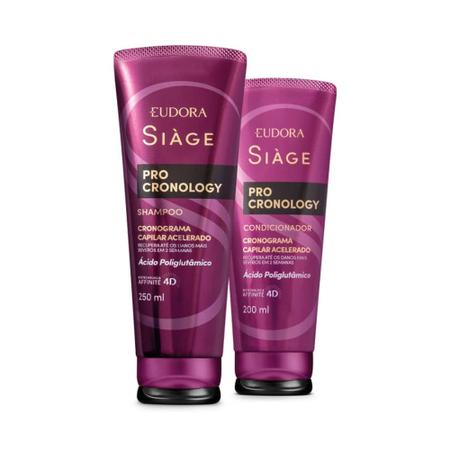 Imagem de Combo Siàge Pro Cronology: Shampoo 250ml + Condicionador 200ml - Eudora