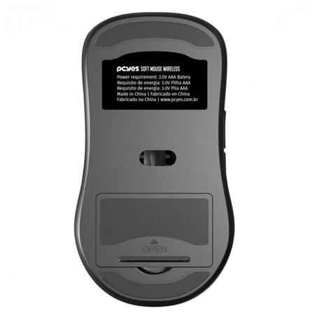 Imagem de Combo Soft  Sem Fio Pcyes com Teclado ABNT2 + Mouse Wireless, Preto - PCOSFWAB