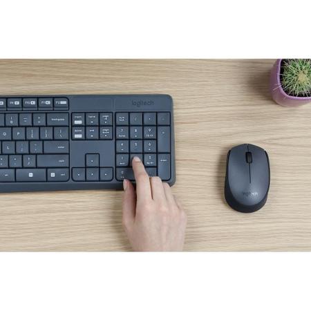 Kit Teclado E Mouse Sem Fio Logitech Mk235 Cinza - Kit Teclado e Mouse -  Magazine Luiza