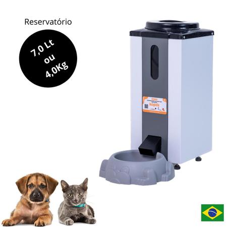 Imagem de Comedouro Alimentador Automático Inteligente para pets Câes e Gatos 7 Litros