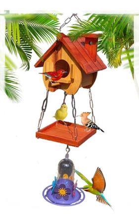 Comedouro Bebedouro Beija Flor E Casinha De Passarinho Eco - Start Artesanatos Imagem de Comedouro Bebedouro Beija Flor E Casinha De Passarinho Eco