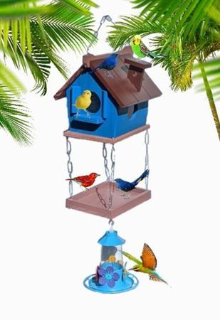 Comedouro Casinha De Passarinho E Bebedouro Beija Flores Eco - Lojão 2A Imagem de Comedouro Casinha De Passarinho E Bebedouro Beija Flores Eco