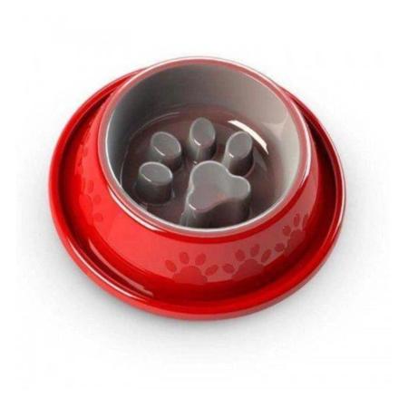 Imagem de Comedouro Lento para cães e gatos - Grande - Vermelho - PET INJET