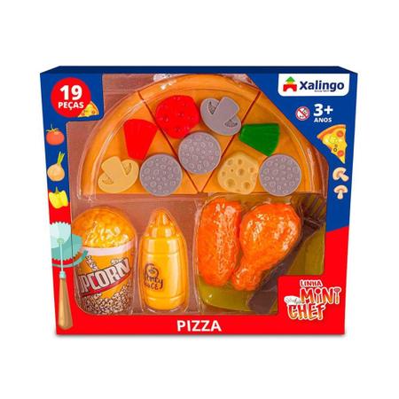 Imagem de Comidinha de Brinquedo Mini Chef Infantil Pizza Xalingo - Xalingo Brinquedos
