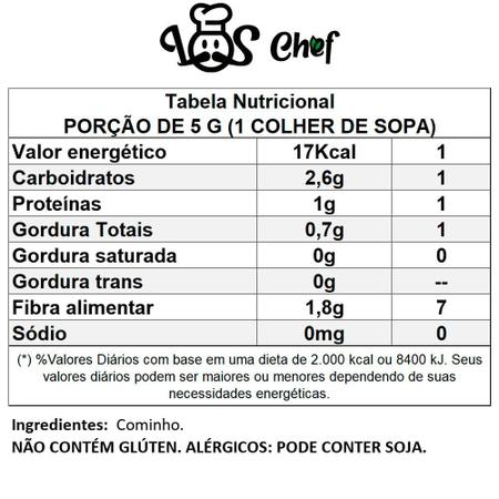 Imagem de Cominho no Pote 60gr Original 100% Puro Premium Los Chef