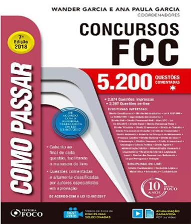 Imagem de Como Passar em Concursos FCC - 5.200 Questões Comentadas - Foco Jurídico
