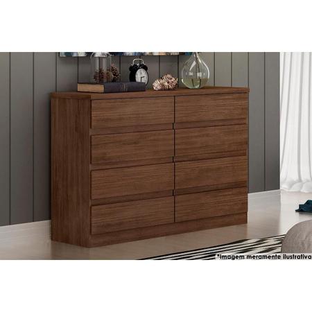 Cômoda de Quarto Bello 8 Gavetas Cumaru - Novo Horizonte Imagem de Cômoda de Quarto Bello 8 Gavetas Cumaru - Novo Horizonte