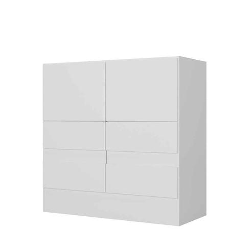 Imagem de Cômoda Luna 2 Portas 4 Gavetas Branco - Moville