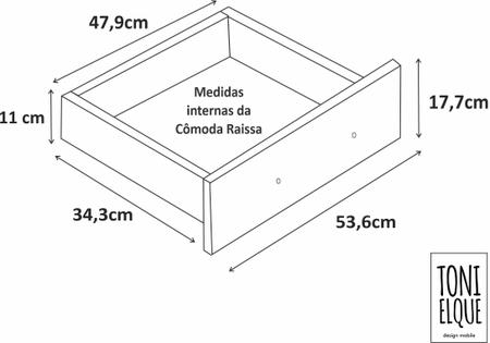 Imagem de Comoda Raissa 8 Gav