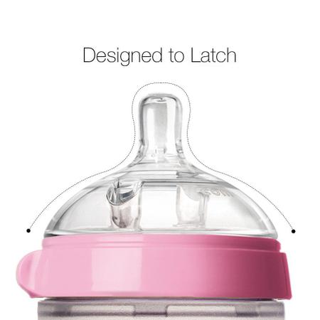 Imagem de Comotomo Baby Bottle, Pink, 8 Onças (2 Conde)