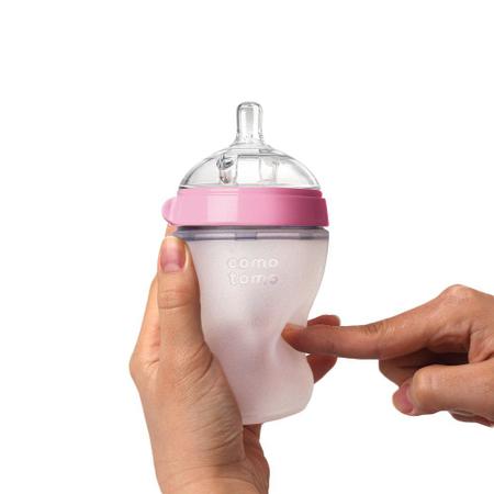 Imagem de Comotomo Baby Bottle, Pink, 8 Onças (2 Conde)