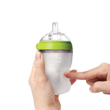 Imagem de Comotomo Baby Bottle, Verde, 8 Onças (2 Conde)