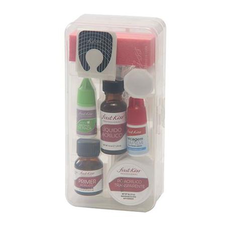 Imagem de Complete Salon Acrylic Kit First Kiss - Kit para Aplicação de Unhas Acrílicas