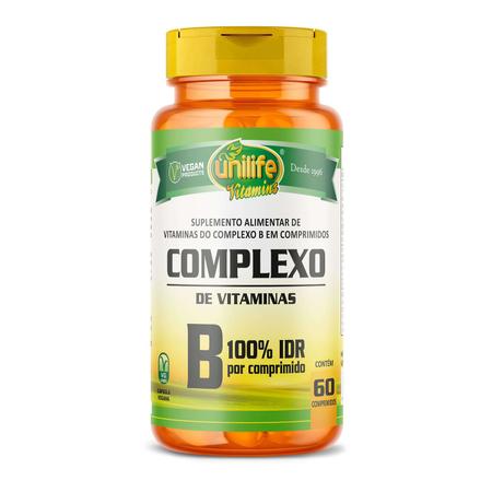 Imagem de Complexo B Vitaminas 500mg 60 Comprimidos Unilife