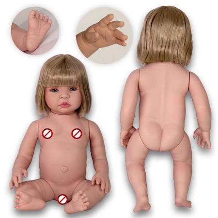 Boneca Reborn de Silicone Que Pode Dar Banho - Cegonha Reborn Dolls - Boneca  Reborn - Magazine Luiza