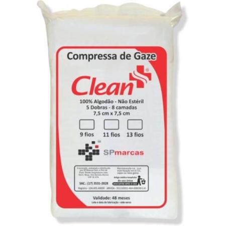 Imagem de Compressa De Gaze Clean Hosp 13 Fios com 500 unidades