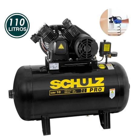 Imagem de Compressor 10,0/110l 02,0cv 140lbf pro csv 10/110  kit