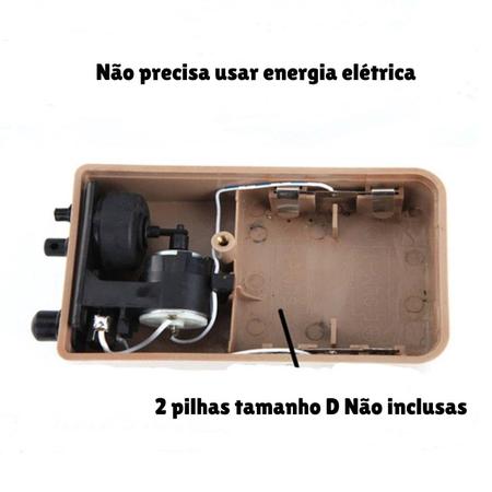 Imagem de Compressor a Pilha BOYU Para Oxigenação De Aquários Isca